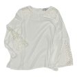 Blouse Ls By Kasper In White, Size:1X Supply