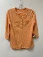 Top Long Sleeve By Chicos In Orange, Size: S Cheap