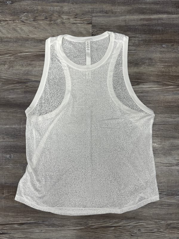 Athletic Tank Top By Lululemon In White, Size: 8 Cheap