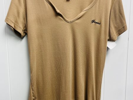 Top Short Sleeve Basic By Guess In Brown, Size: Xl Cheap