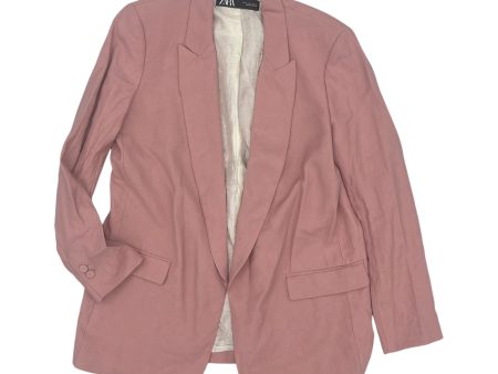 Blazer By Zara In Pink, Size:L on Sale