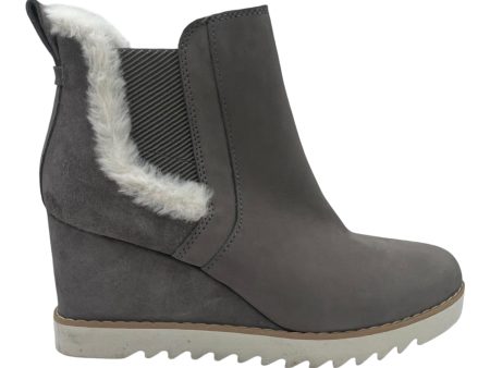 Boots Ankle Heels By Toms In Grey, Size:7.5 Online