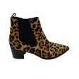 Boots Ankle Heels By Nine West In Animal Print, Size:9.5 Discount