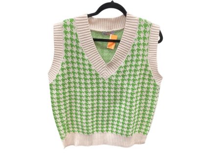 Vest Sweater By Clothes Mentor In Green, Size: L Hot on Sale