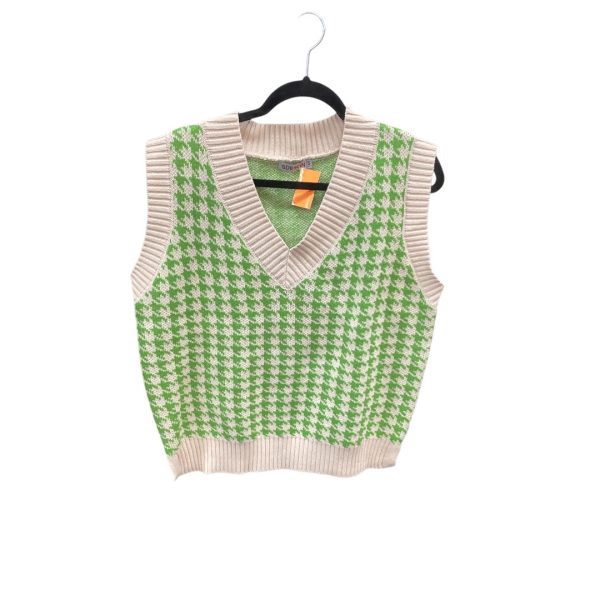 Vest Sweater By Clothes Mentor In Green, Size: L Hot on Sale