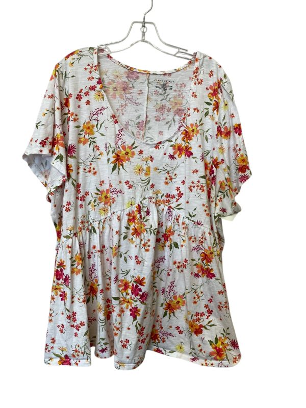 Top Short Sleeve By Lane Bryant In Floral Print, Size: 26 Fashion