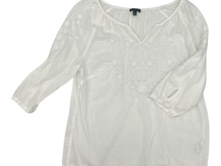 Top 3 4 Sleeve By Talbots In White, Size:M Sale