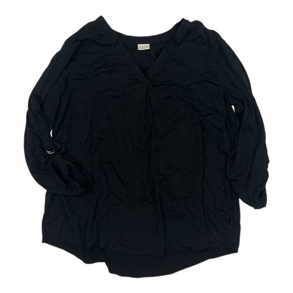 Top 3 4 Sleeve By Soma In Black, Size:Xl on Sale