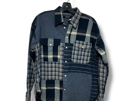 Top Long Sleeve By Lauren Ralph Lauren In Plaid Pattern, Size: Lp Supply