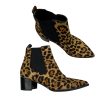 Boots Ankle Heels By Nine West In Animal Print, Size:9.5 Discount