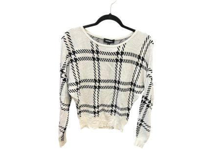 Top Long Sleeve By Express In Black & White, Size: Xs For Discount