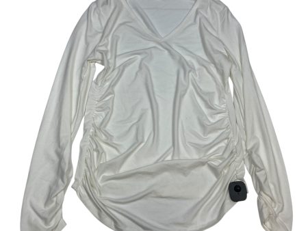 Top Long Sleeve Designer By Good American In White, Size: 2x For Sale