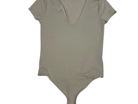 Bodysuit By Express In Beige, Size: S For Cheap