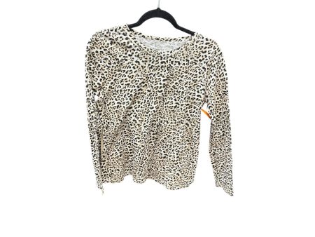 Top Long Sleeve Basic By Banana Republic In Leopard Print, Size: S Hot on Sale