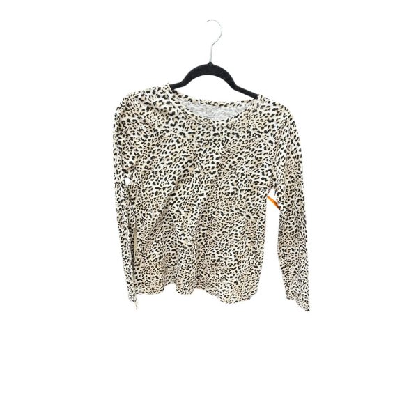 Top Long Sleeve Basic By Banana Republic In Leopard Print, Size: S Hot on Sale