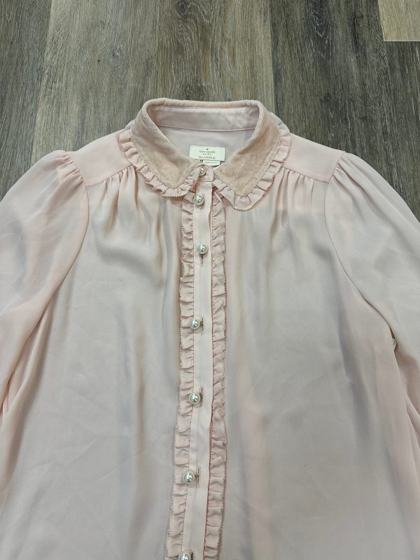 Blouse Designer By Kate Spade In Pink, Size: 4 Hot on Sale