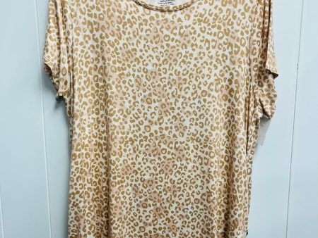 Top Short Sleeve Basic By Nine West Apparel In Cream, Size: Xl Online now