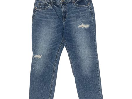 Jeans Straight By Old Navy In Blue Denim, Size:10P Online Sale