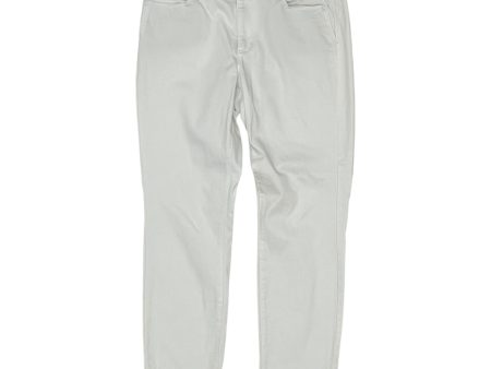 Jeans Straight By J. Jill In White Denim, Size:12 Cheap