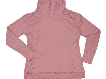 Athletic Top Ls Collar By Danskin In Pink, Size:L Online Sale