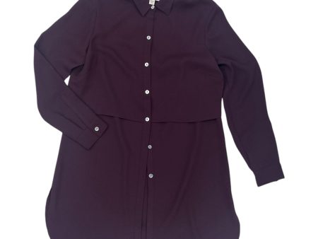 Blouse Ls By J. Jill In Purple, Size:Xsp Supply