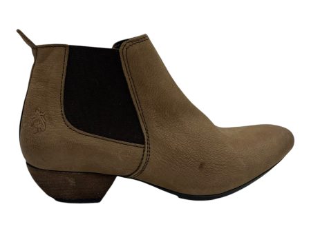 Boots Ankle Flats By Fly London In Tan, Size:6.5 Online Hot Sale