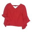 Blouse Ls By White House Black Market In Orange, Size:M Hot on Sale