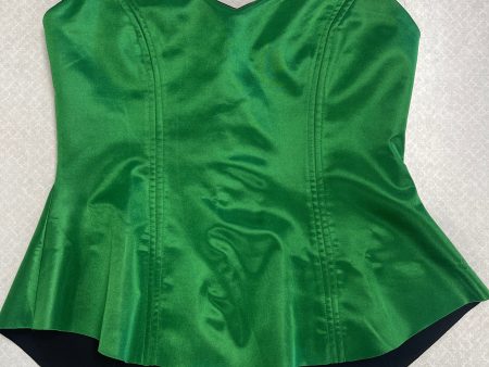 Top Sleeveless By Clothes Mentor In Green, Size:10 For Cheap