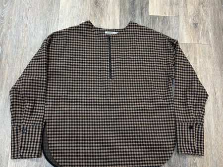 Top Long Sleeve By MM Lafleur In Plaid Pattern, Size: L For Discount