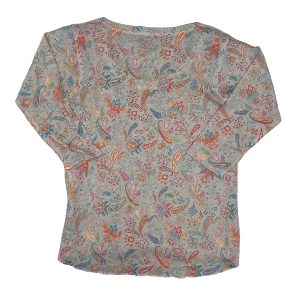 Top 3 4 Sleeve By Nally And Millie In Paisley Print, Size:Sp Sale