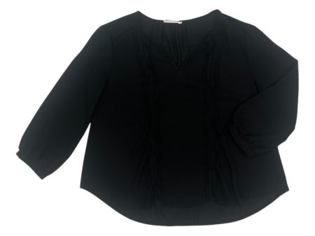 Blouse Ls By Lush In Black, Size:Xs Supply