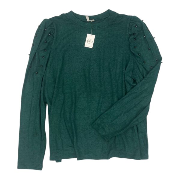 Top Ls By Cato In Green, Size:1X Discount