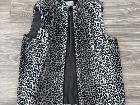 Vest Faux Fur & Sherpa By Jm Collections In Leopard Print, Size: Xl Online