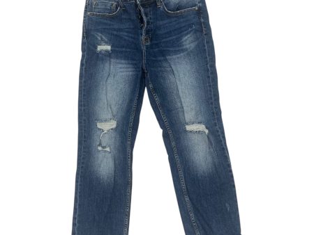 Jeans Straight By Vigoss In Blue Denim, Size:12 Cheap