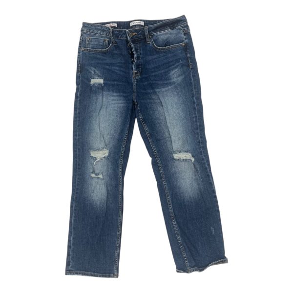 Jeans Straight By Vigoss In Blue Denim, Size:12 Cheap