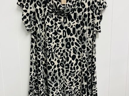 Tunic Short Sleeve By SWEET JULIET In Black & Tan, Size: Xl For Cheap