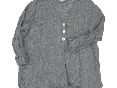 Top 3 4 Sleeve By Pure Jill In Grey, Size:M Sale