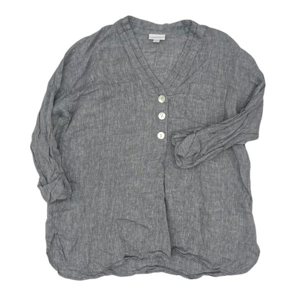 Top 3 4 Sleeve By Pure Jill In Grey, Size:M Sale