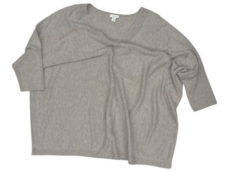 Top 3 4 Sleeve By Pure Jill In Grey, Size:Mp For Sale