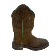 Boots Western By Justin In Brown, Size:8 For Cheap