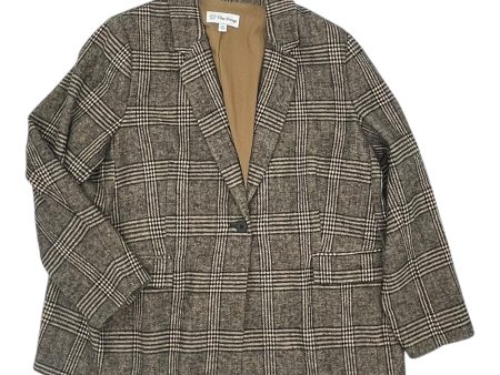 Blazer By Clothes Mentor In Tan, Size:2X Cheap