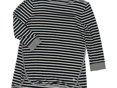 Top 3 4 Sleeve By Talbots In Black & White, Size:Sp Supply