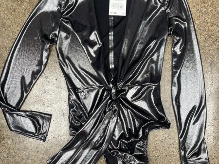 Bodysuit By Zara In Silver, Size:M Hot on Sale