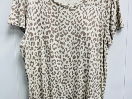 Top Short Sleeve Basic By Lucky Brand In Animal Print, Size: Xl Online Hot Sale