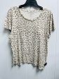 Top Short Sleeve Basic By Lucky Brand In Animal Print, Size: Xl Online Hot Sale