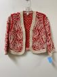 Cardigan By Chicos In Orange & White, Size: S Cheap