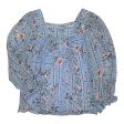 Blouse Ls By Lc Lauren Conrad In Blue, Size:L Hot on Sale