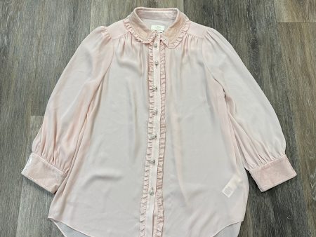 Blouse Designer By Kate Spade In Pink, Size: 4 Hot on Sale