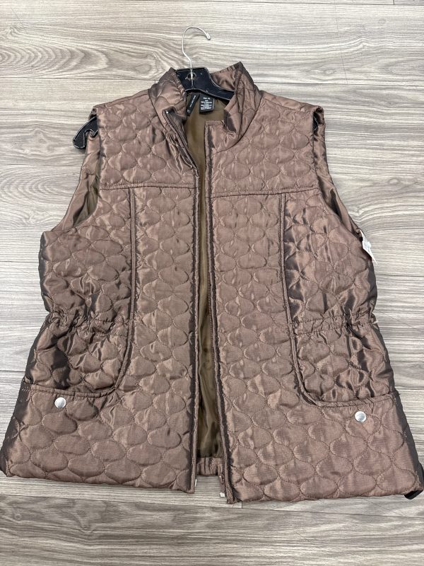 Vest Puffer & Quilted By New Directions In Bronze, Size: Xl Discount