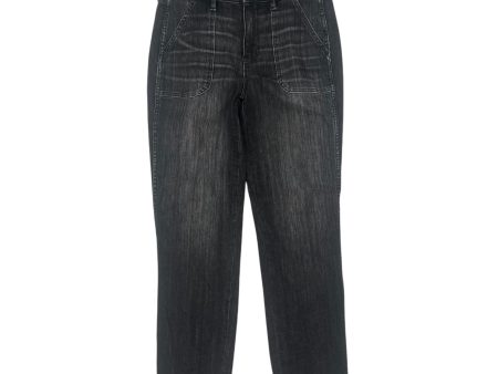 Jeans Straight By White House Black Market In Black Denim, Size:4 Online now